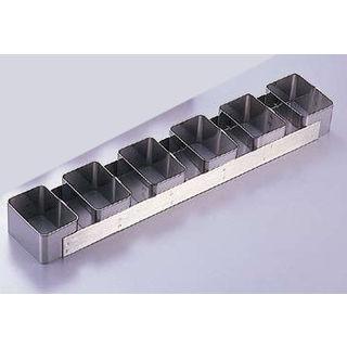 de BUYER デバイヤー １８−１０ケーキリング 長方型／６連 ３１３８−９９