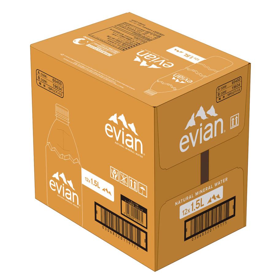 伊藤園  ｅｖｉａｎ エビアン ペットボトル ミネラルウォーター 1.5L 12本｜murauchi｜02