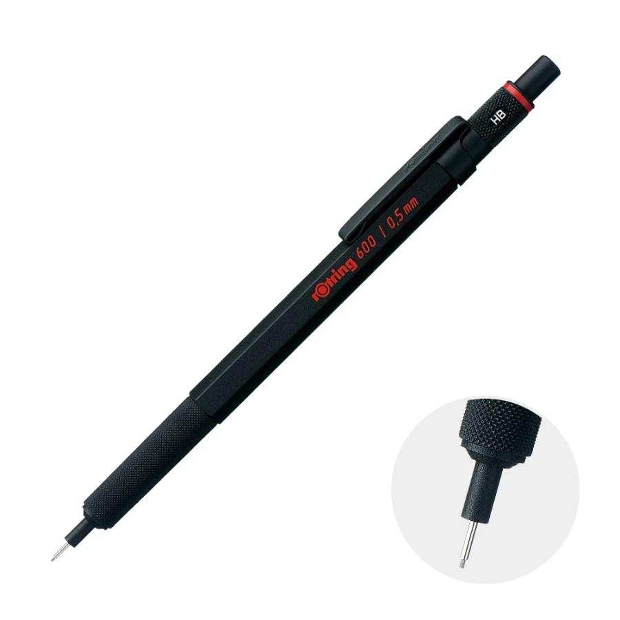rOtring ロットリング 600 メカニカルペンシル ブラック 0.5mm 1904443