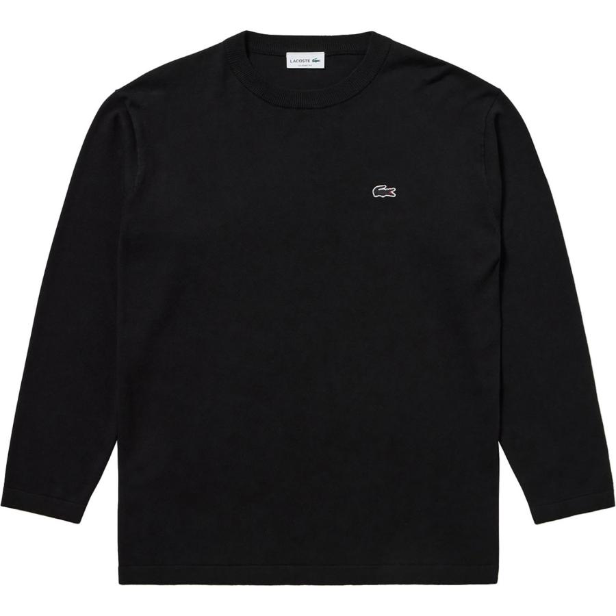 LACOSTE ラコステ 【メンズ】サスティナブルニットTシャツ 【ブラック