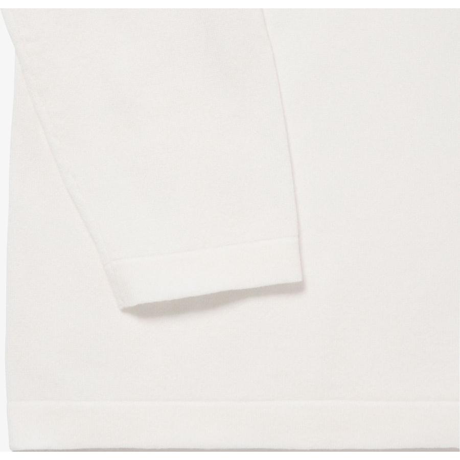 【ホワイト】サスティナブルニットTシャツ LACOSTE（ラコステ） tシャツ サスティナブルニットTシャツ メンズ