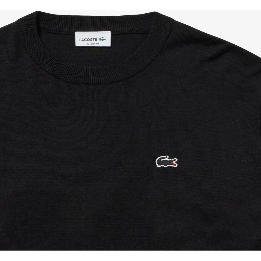 LACOSTE ラコステ 【メンズ】サスティナブルニットTシャツ 【ブラック