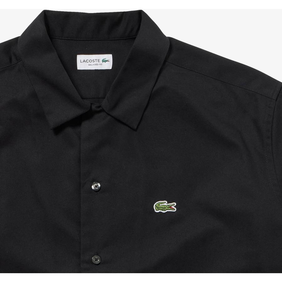 LACOSTE ラコステ 【メンズ】シルクブレンドオープンカラーシャツ