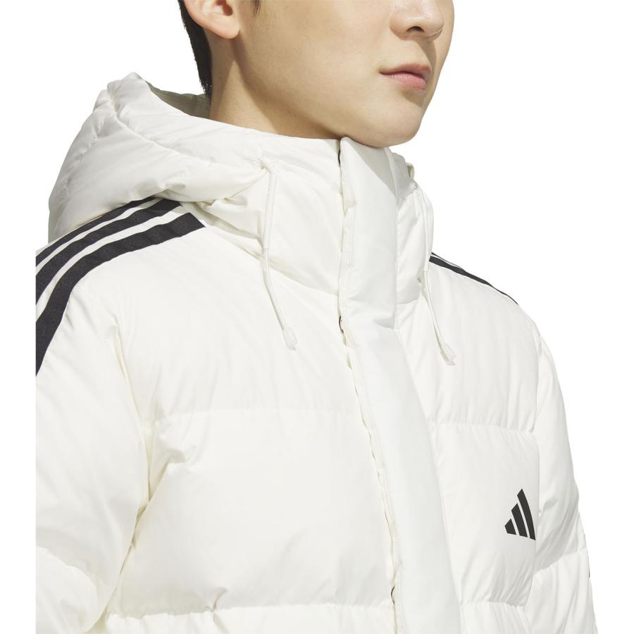 adidas ホワイトジャケット Lサイズ アディダス ワーディングパック ルーズフィット ボアジャケット