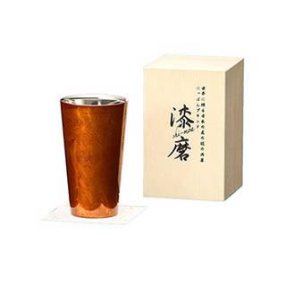 ウチキ ウチキ 漆磨 漆塗りカップ 白檀(びゃくだん) ストレートカップ 赤(二重構造) SCW-L502