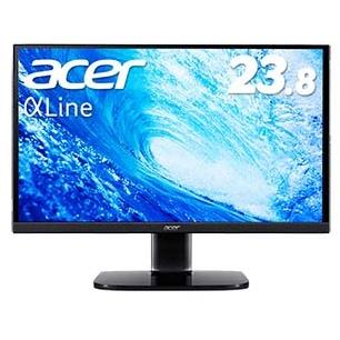 Acer エイサー フルHD対応23.8型ワイド液晶ディスプレイ AlphaLine(VA/非光沢/1ms/HDMI/ミニD-Sub/ブラック) KA240YHbmix｜murauchi｜02