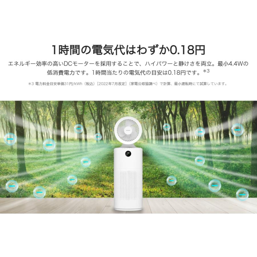 Acerpure AC553-50W Acerpure Cool 空気清浄機 (ホワイト) 最大27畳