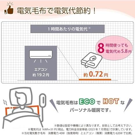 KODEN 広電 CWA401H-HM 電気しき毛布 130×80cm ラビットファー