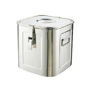 最新デザインの Sampo/三宝産業  １８−８パッキンフック付角キッチンポット／（手付）　３３cm 食品保存容器