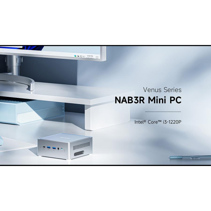 MINISFORUM ミニスフォーラム Intel Core i3-1220P搭載ミニPC NAB3R
