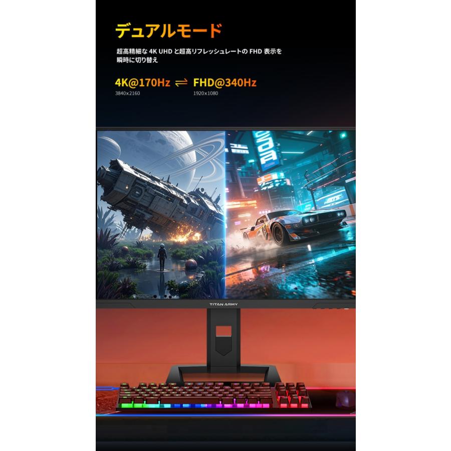 Titan Army タイタンアーミー 27型4K UHD 最大1400nits HDR対応