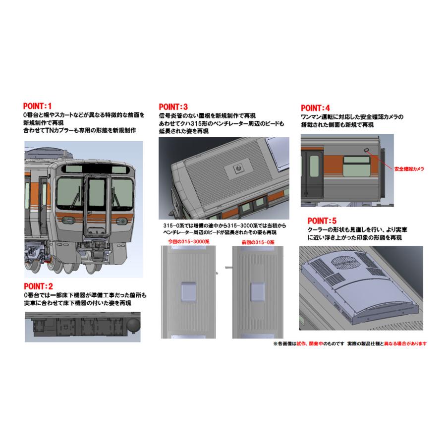 SR100枚セット　まとめ売り JR 315 3000系通勤電車セット 品番：98598 鉄道模型 TOMIX(トミックス