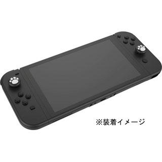 サイバーガジェット CYBER・アナログスティックカバー ねこにゃん（SWITCH Joy-Con用）　CY-NSJCASCN-BK｜murauchi｜02