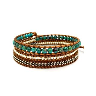 最安値 Chan Luu チャンルージャパン ターコイズ チェーン 3連ラップブレスレット メンズアクセサリー 腕時計 アクセサリー ファッション 21 328 Www Alientrap Com