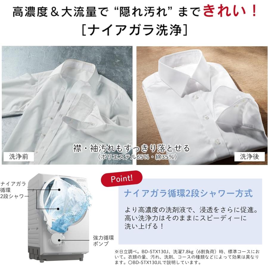 日立（HITACHI） ドラム式洗濯機 洗濯13kg乾燥7kg 左開き ビッグドラム