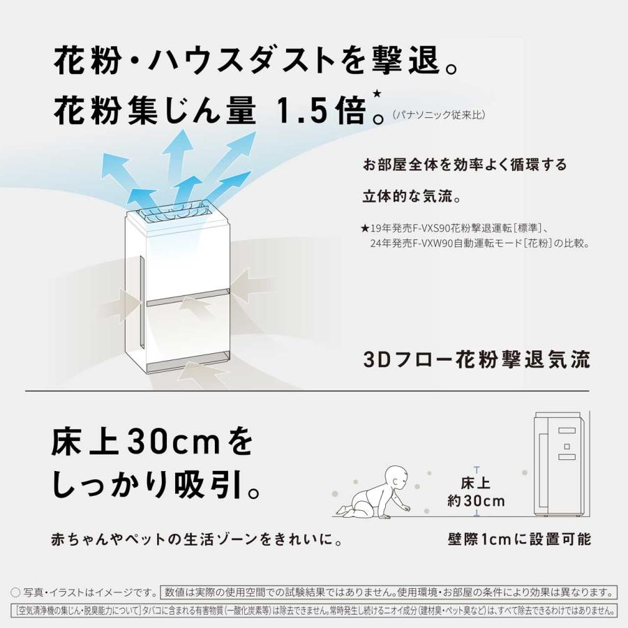 Panasonic パナソニック F-VXW90-TM(木目調) ナノイーX搭載 加湿 Panasonic パナソニック F-VXW90-TM(木目調) ナノイーX搭載 加湿