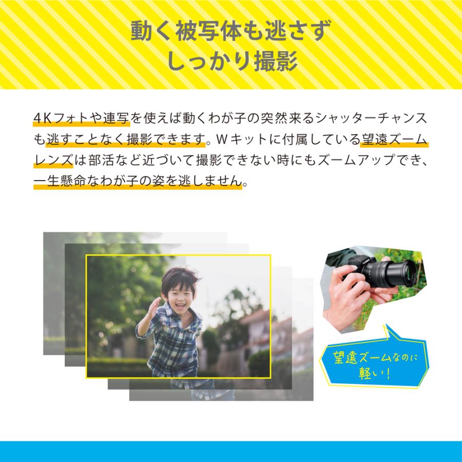 Panasonic（パナソニック） DC-G100DW-K(ブラック) LUMIX Wキット