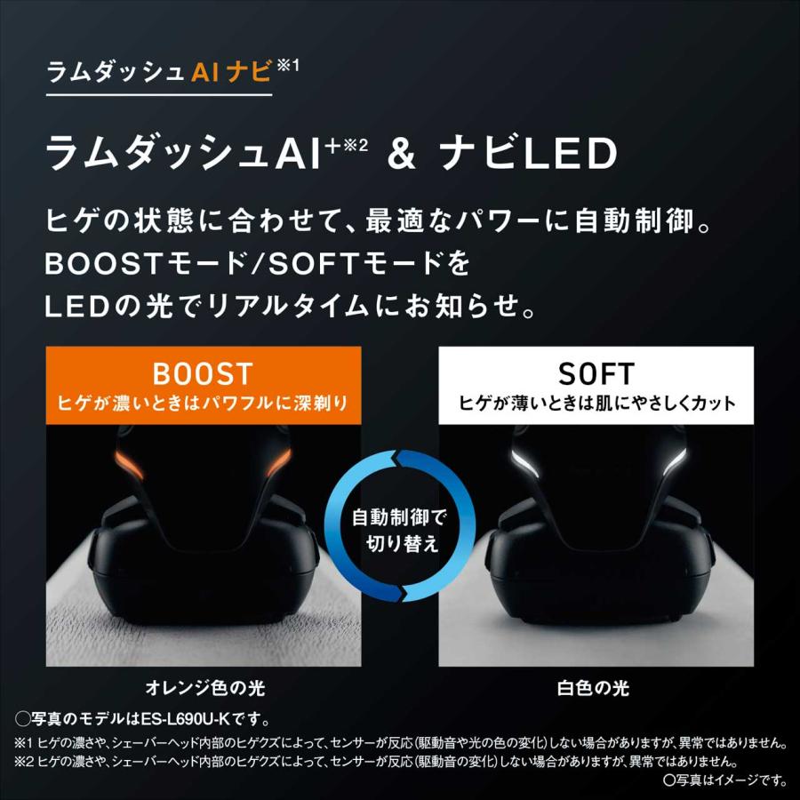 【正規店】Panasonic パナソニック ES-L650D-K(クラフトブラック)　ラムダッシュPRO 6枚刃 スタンダード_5