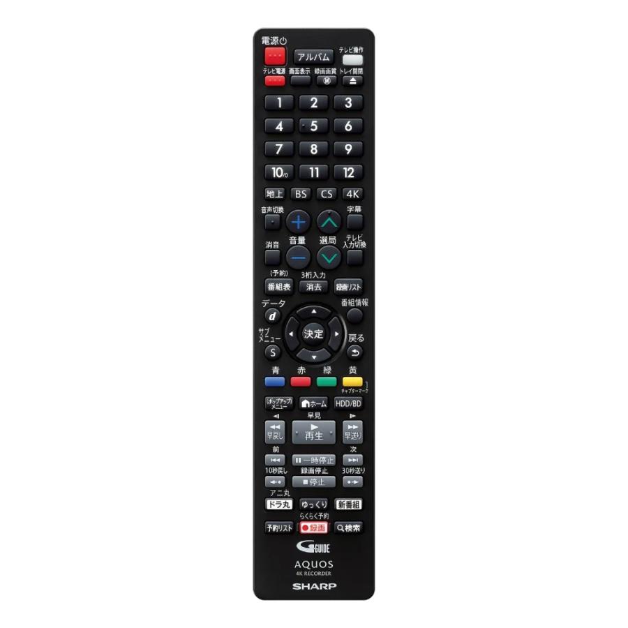 SHARP シャープ 4B-C40GT3 4TB 4Kチューナー内蔵 ブルーレイディスクレコーダー AQUOS アクオスの画像