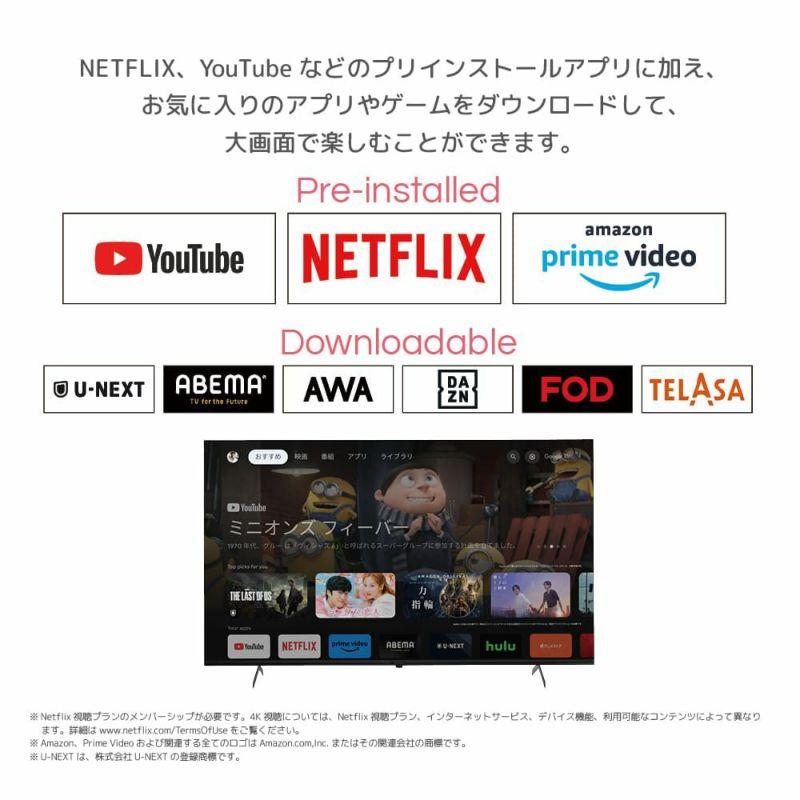 ORION オリオン OSR55G10 55V型 4K対応 スマートテレビ : murauchi.co