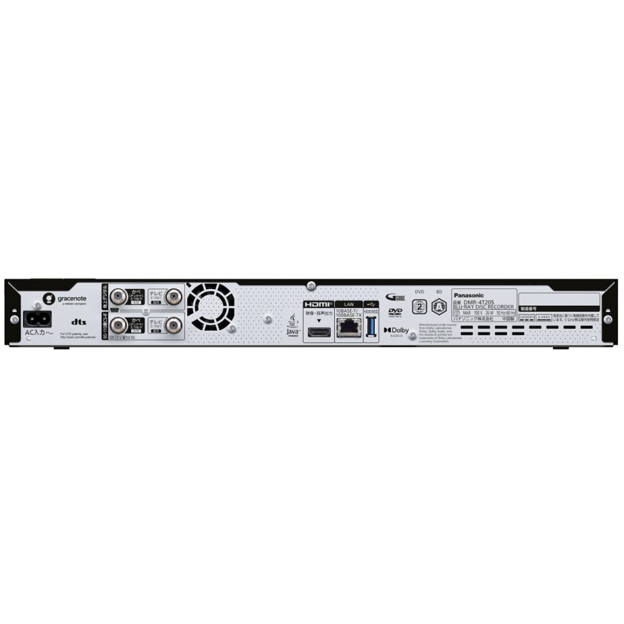 Panasonic パナソニック DMR-4T205 2TB ブルーレイディスクレコーダー 4Kチューナー内蔵 ディーガの画像