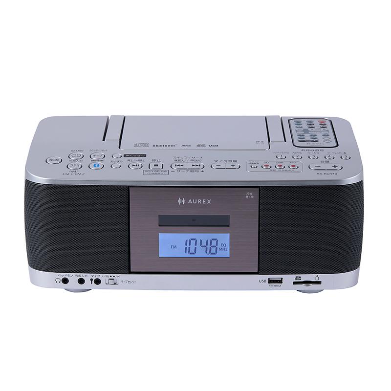 TOSHIBA 東芝 AX-KCR70（S）シルバー SD/USB/CDラジオカセットレコーダー_1