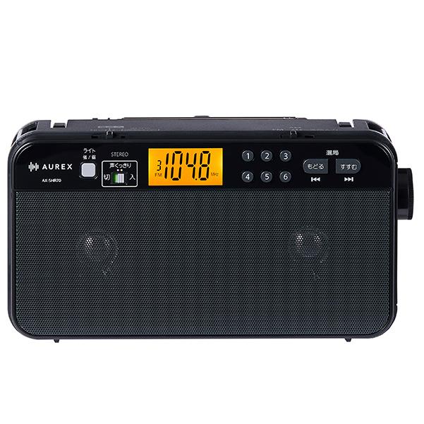 TOSHIBA（東芝） AX-SHR70(K)ブラック LEDライト付きホームラジオ
