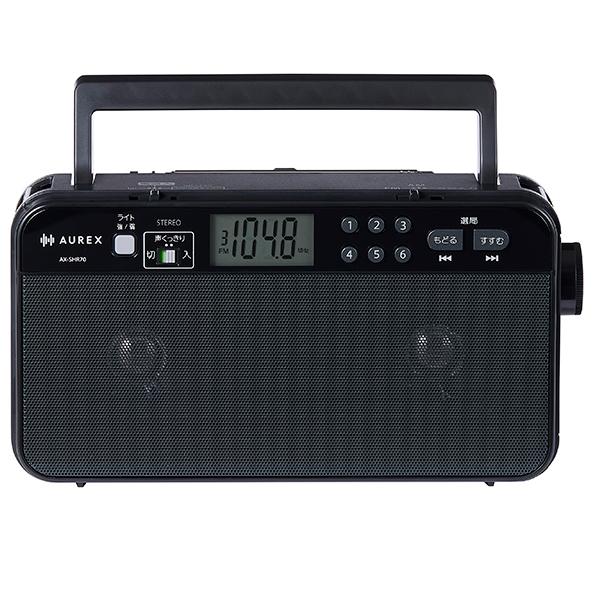 TOSHIBA（東芝） AX-SHR70(K)ブラック LEDライト付きホームラジオ