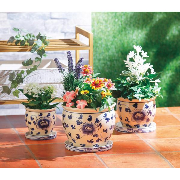 N0069【アメリカ】 6号 豪華 高級感 蓮の花 窯変 植木鉢 室内 陶器鉢 N0069【アメリカ】 6号 豪華 高級感 蓮の花 窯変 植木鉢 室内 陶器鉢