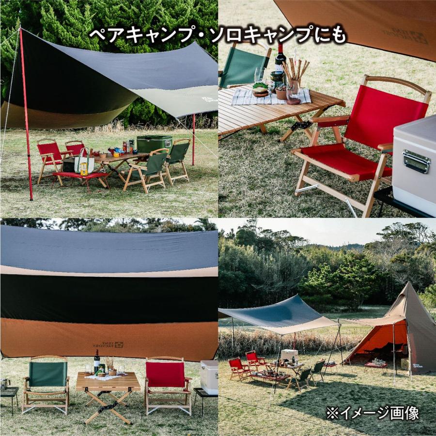 TENT FACTORY テントファクトリー ZELデッキチェア LOW カーキグリーン TFZELDNの画像