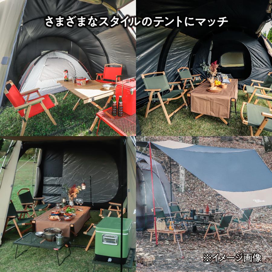TENT FACTORY テントファクトリー ZELデッキチェア LOW レッド TFZELDNの画像