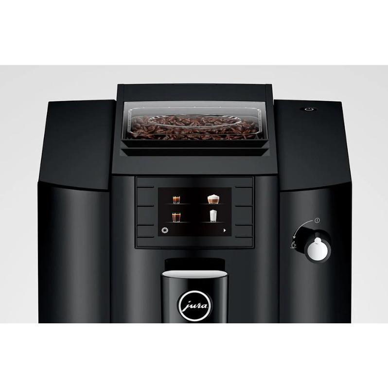JURA ユーラ 12041 全自動コーヒーマシン E6 Piano Black　家庭用/9メニュー/水タンク1.8L/ホッパー容量280g/ボタン式_4
