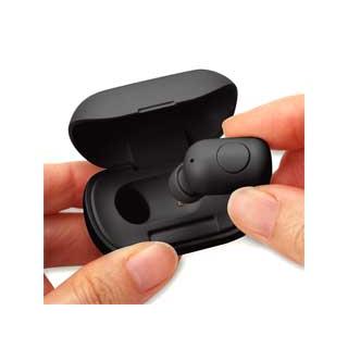 PGA PG-BTE13BC1BK(ブラック) 片耳ワイヤレスイヤホン 充電ケース付