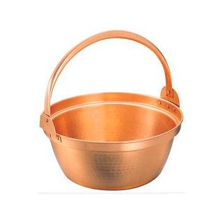 MARUSHIN 丸新銅器 銅 山菜鍋（内側スズ引き無し）30cm 銅 丸新銅器