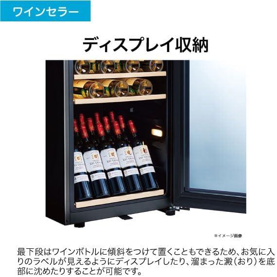 Haier ハイアール ワインセラー 42本収納 右開き1ドア 108L ブラック JQ-F108A(K) Bエリア限定配送の画像