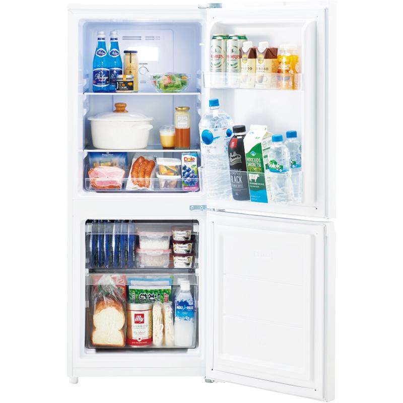 Haier ハイアール 冷蔵庫 右開き2ドア 140L ジャイアントフリーザー JR-NF140P W 「Bエリア限定配送」の画像