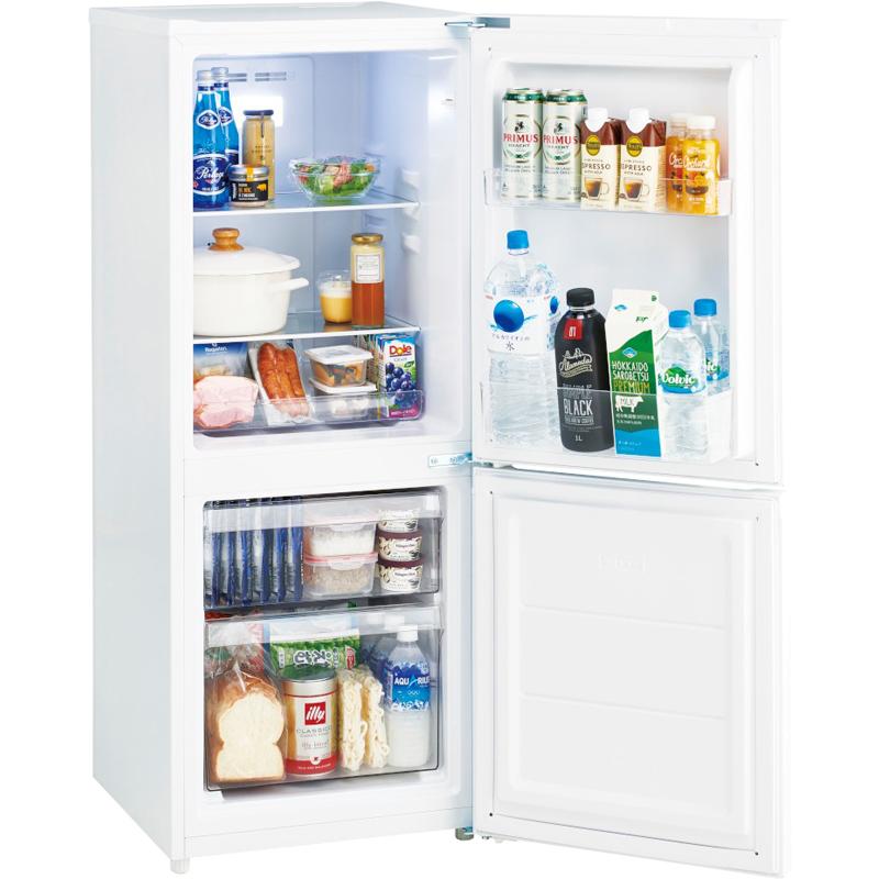 Haier ハイアール 冷蔵庫 右開き2ドア 140L ジャイアントフリーザー JR-NF140P W 「Bエリア限定配送」の画像