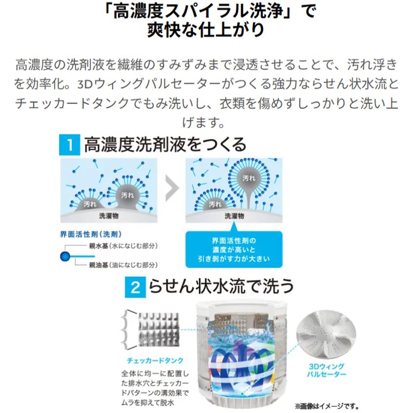 Haier ハイアール 洗濯機 6kg 縦型 全自動 高濃度スパイラル洗浄 JW