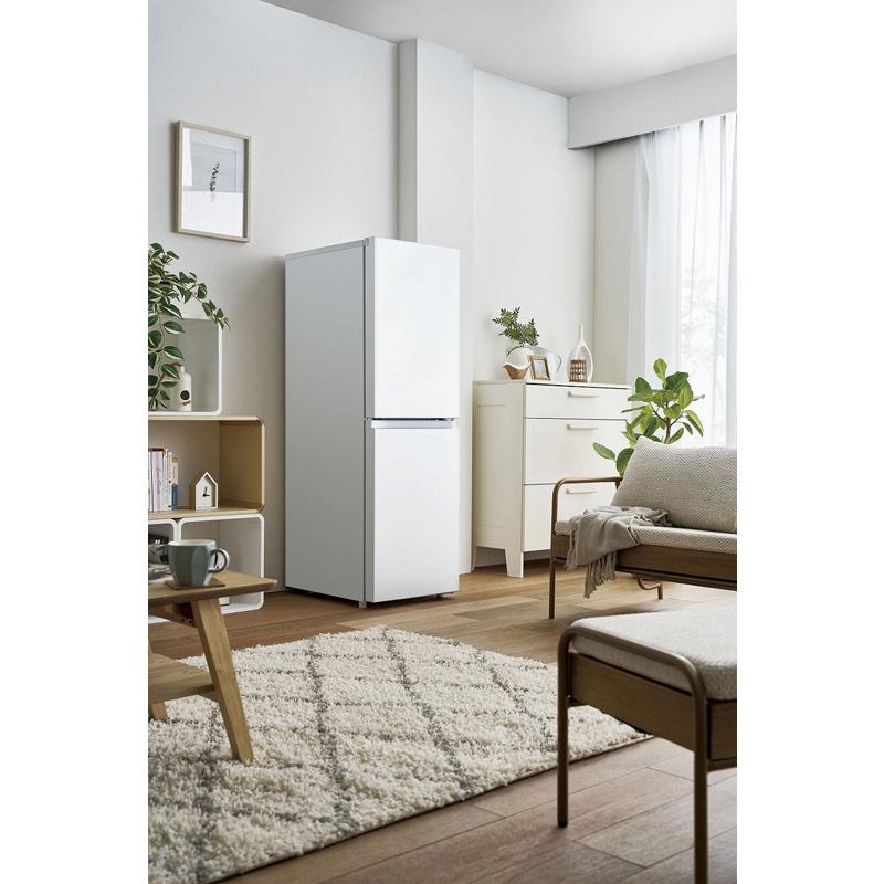 Haier ハイアール 冷蔵庫 右開き2ドア 148L freemee(フリーミー)JR-HS15A W ホワイト「Bエリア限定配送」の画像