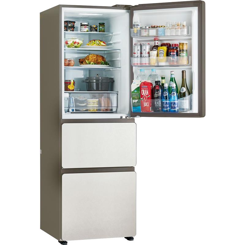 Haier ハイアール 冷蔵庫 右開き3ドア 375L SLIMOREX(スリモアエックス)JR-CVM38A W「Bエリア限定配送」の画像