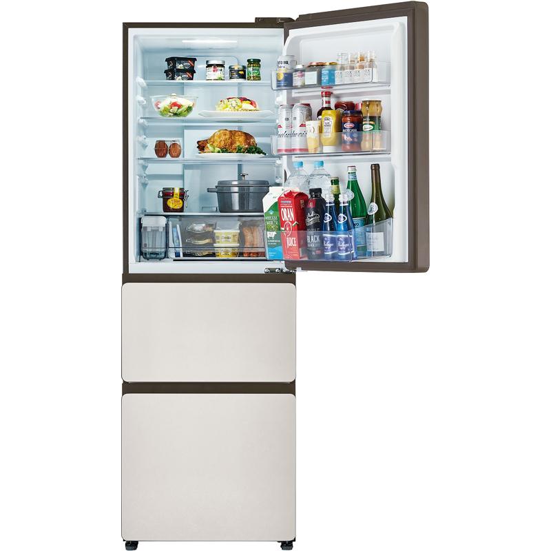 Haier ハイアール 冷蔵庫 右開き3ドア 375L SLIMOREX(スリモアエックス)JR-CVM38A W「Bエリア限定配送」の画像