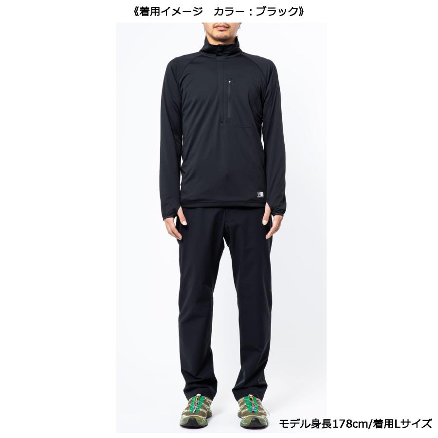 karrimor カリマー ファスト ドライ L/S ハーフジップ 【ブラック】【Lサイズ】 101569-9000の画像