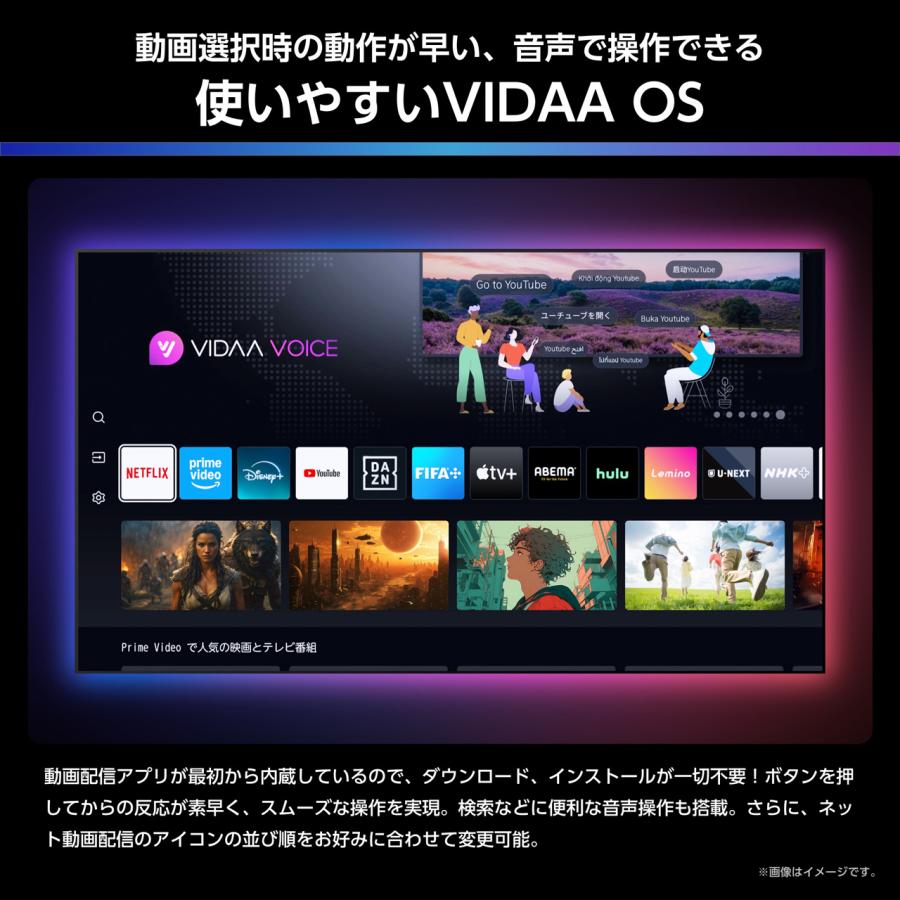 Hisense ハイセンス 55U7R 55V型 MiniLED 4K液晶AIテレビ U7Rシリーズ