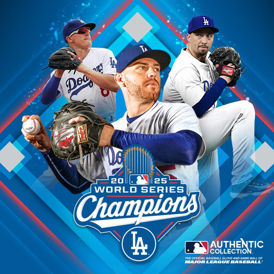 Rawlings ローリングス MLB 2025 ワールドシリーズ 優勝記念球 ロサンゼルスドジャース (キューブ入り) WSBB25CHMP-Rの画像