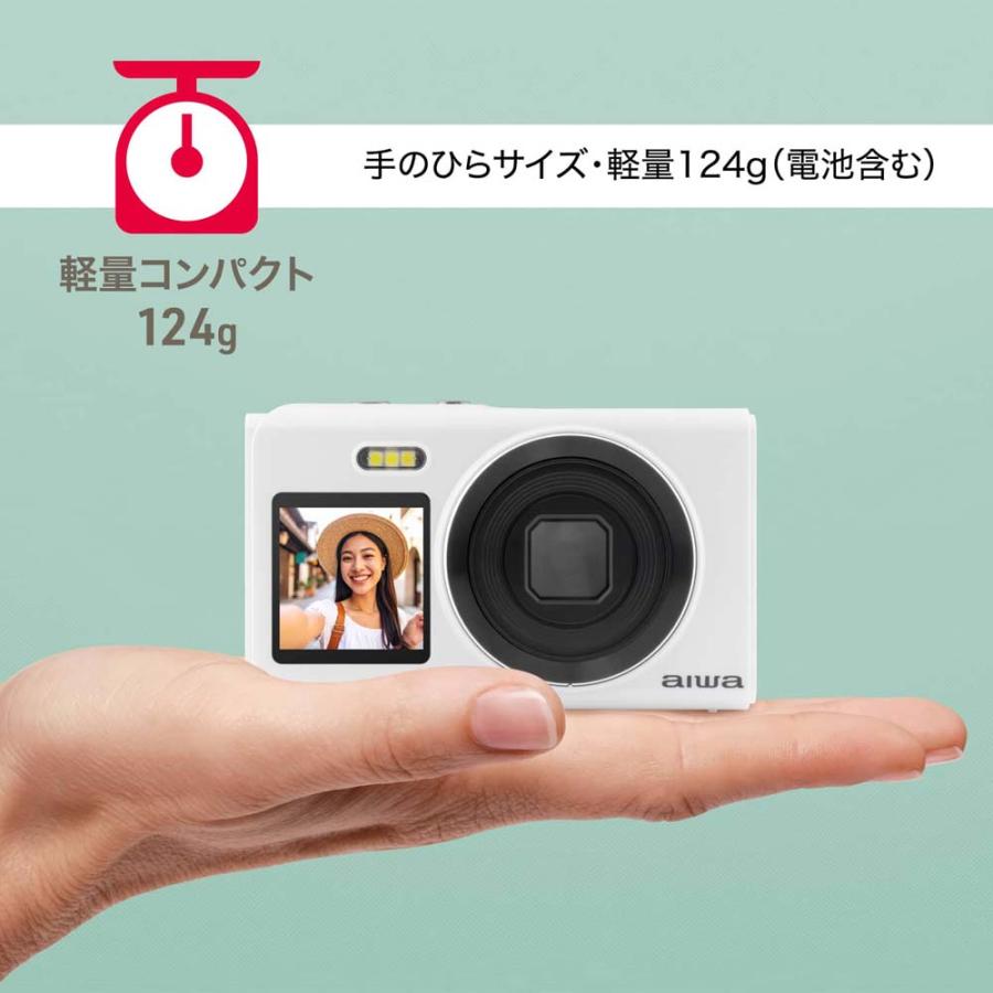 aiwaデジタル 1600万画素 コンパクトデジタルカメラ aiwa cam DCB-2