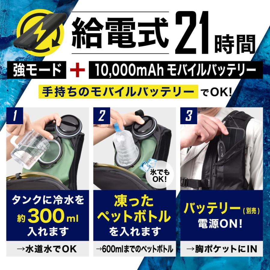 THANKO サンコー ガツンと冷える 水冷ベスト フリーサイズ WACOVECBK