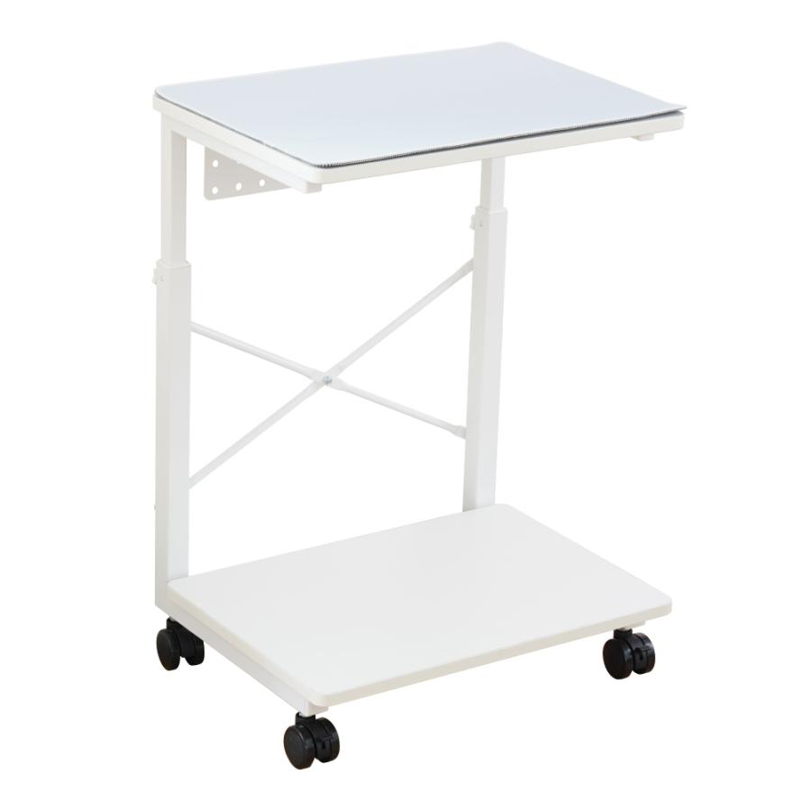 THANKO サンコー PYZONE 7段階昇降CPUワゴン ホワイト PCCATPLWH