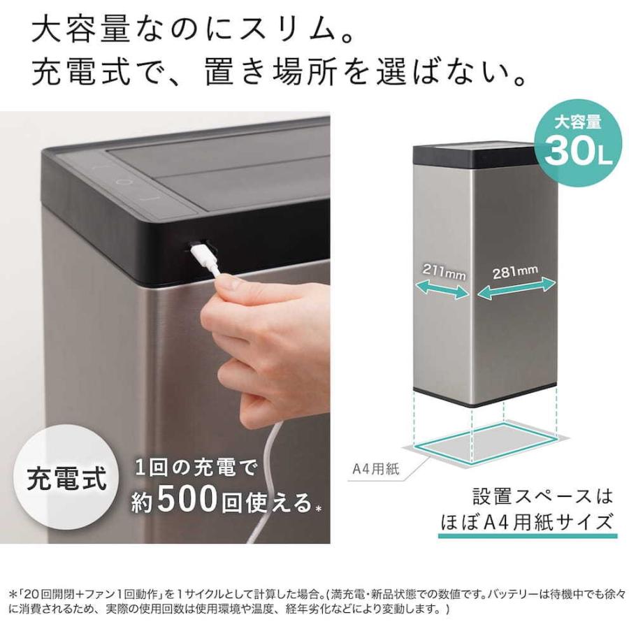 THANKO サンコー 袋を自動で広げるゴミ箱「PITA BOX」30L SBTG26SSL 