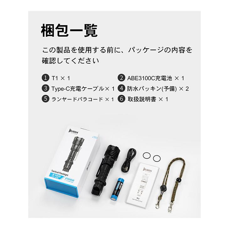 WUBEN T1 タクティカルライト 本体 CONDORポーチセット 楽天市場