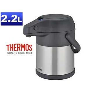 THERMOS サーモス TAH-2200-SBK ステンレスエアーポット2.2L